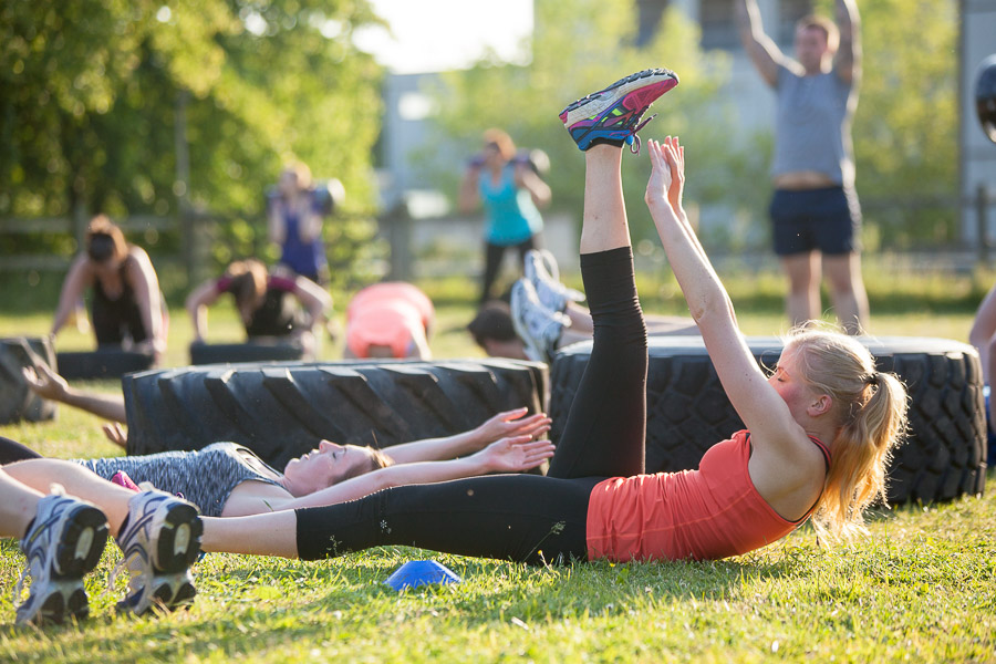 Bootcamp UK Fleet - Doing a core workout