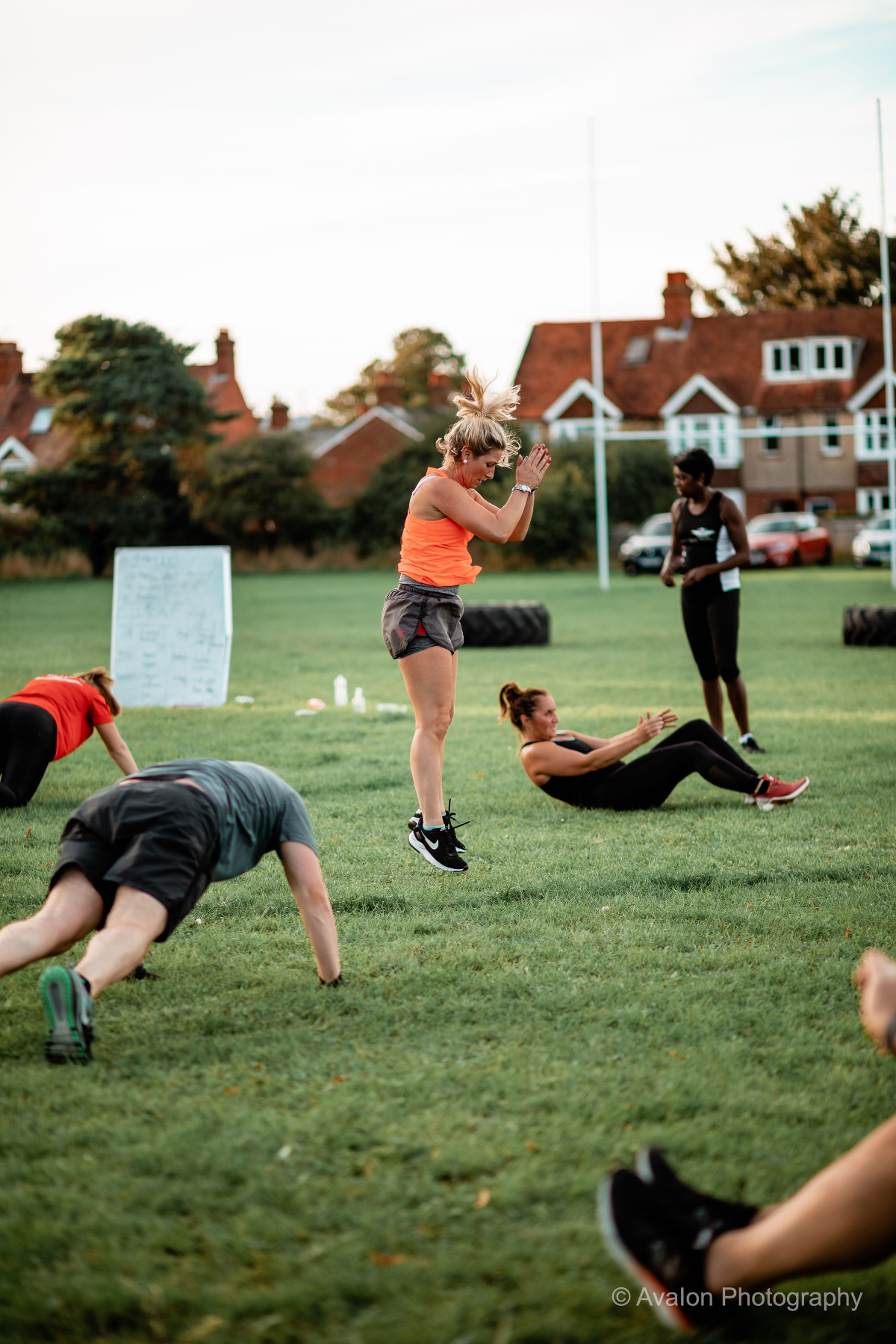Group training and jumping