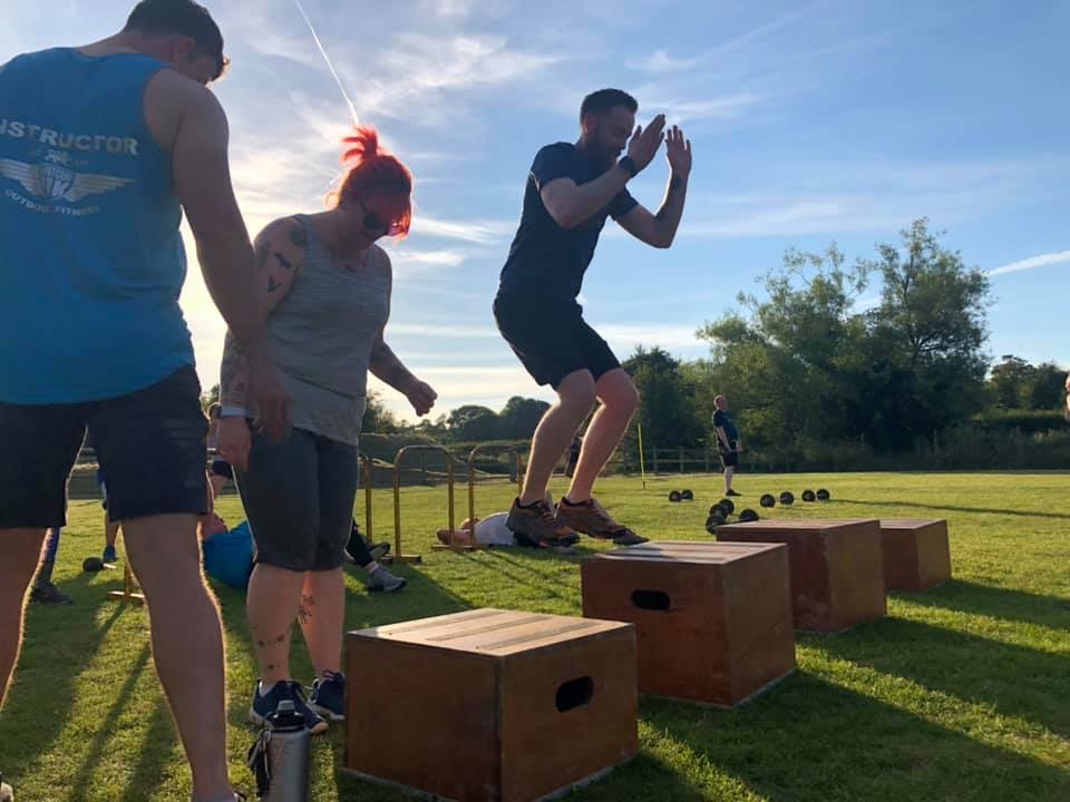 Bootcamp UK Chichester - Box jumps, working on functional strength