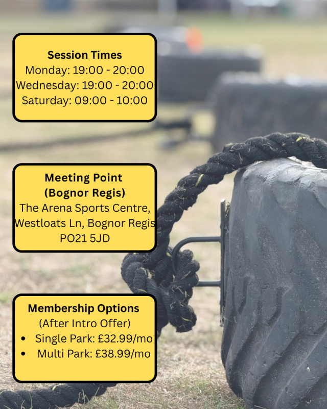 Boot camp fitness classes at Bognor Regis